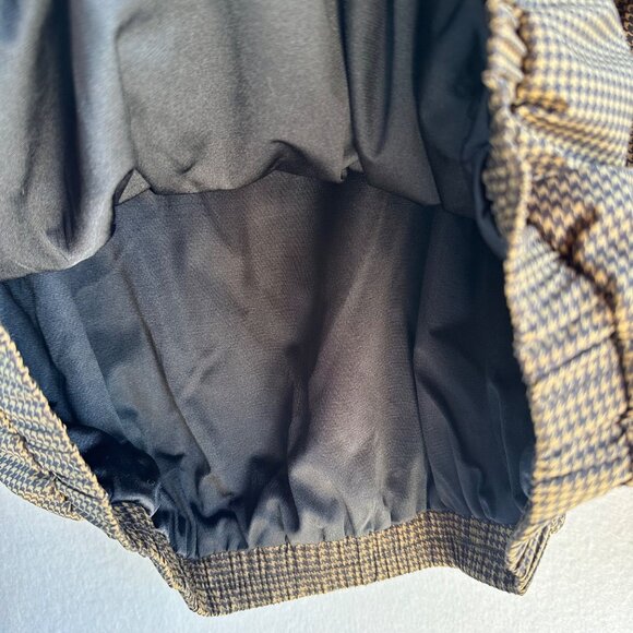 DryJoys by FootJoy Windbreaker Mens Large Brown Houndstooth Pullover Golf Jacket - Picture 9 of 12